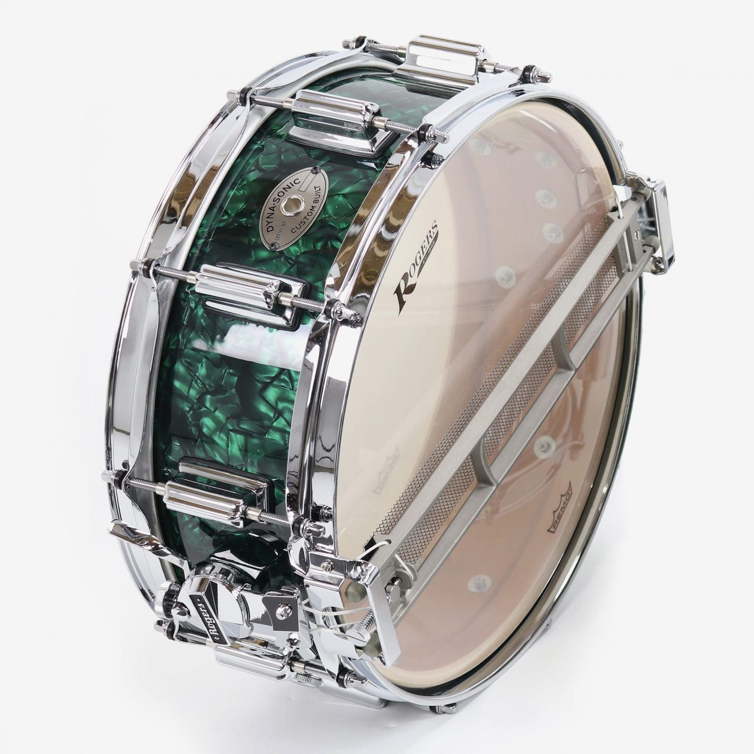 Green Marine Pearl Dyna-Sonic Snare Drum
