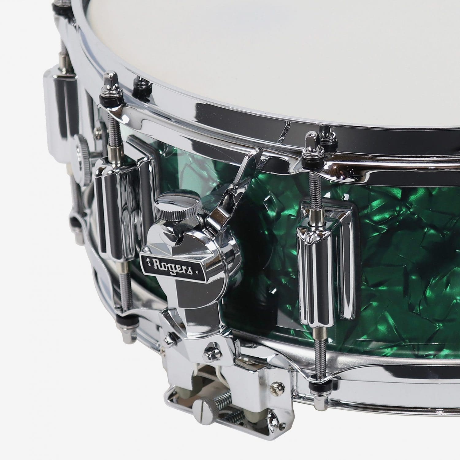 Green Marine Pearl Dyna-Sonic Snare Drum