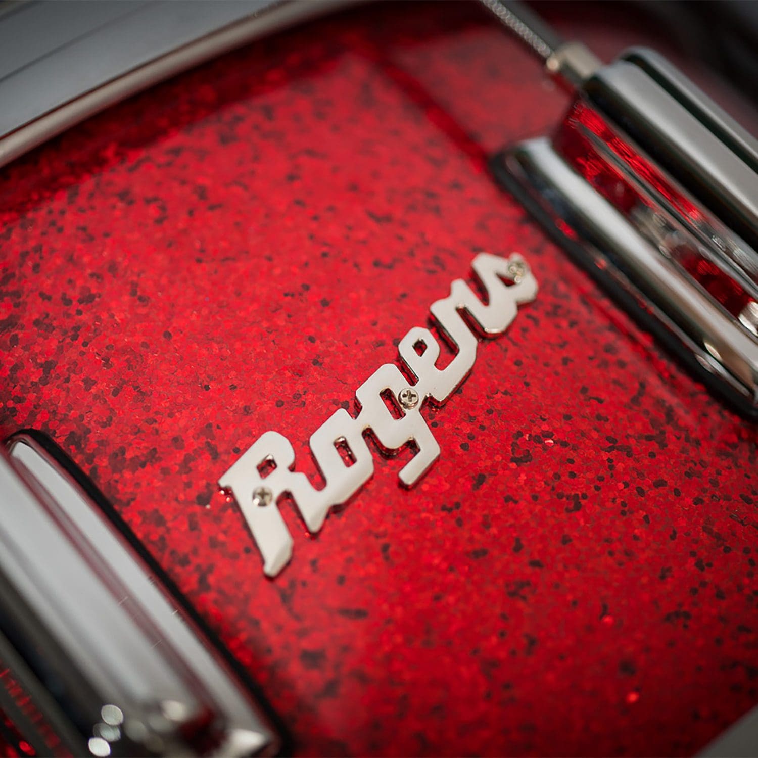 Red Sparkle Lacquer Dyna-Sonic Snare Drum