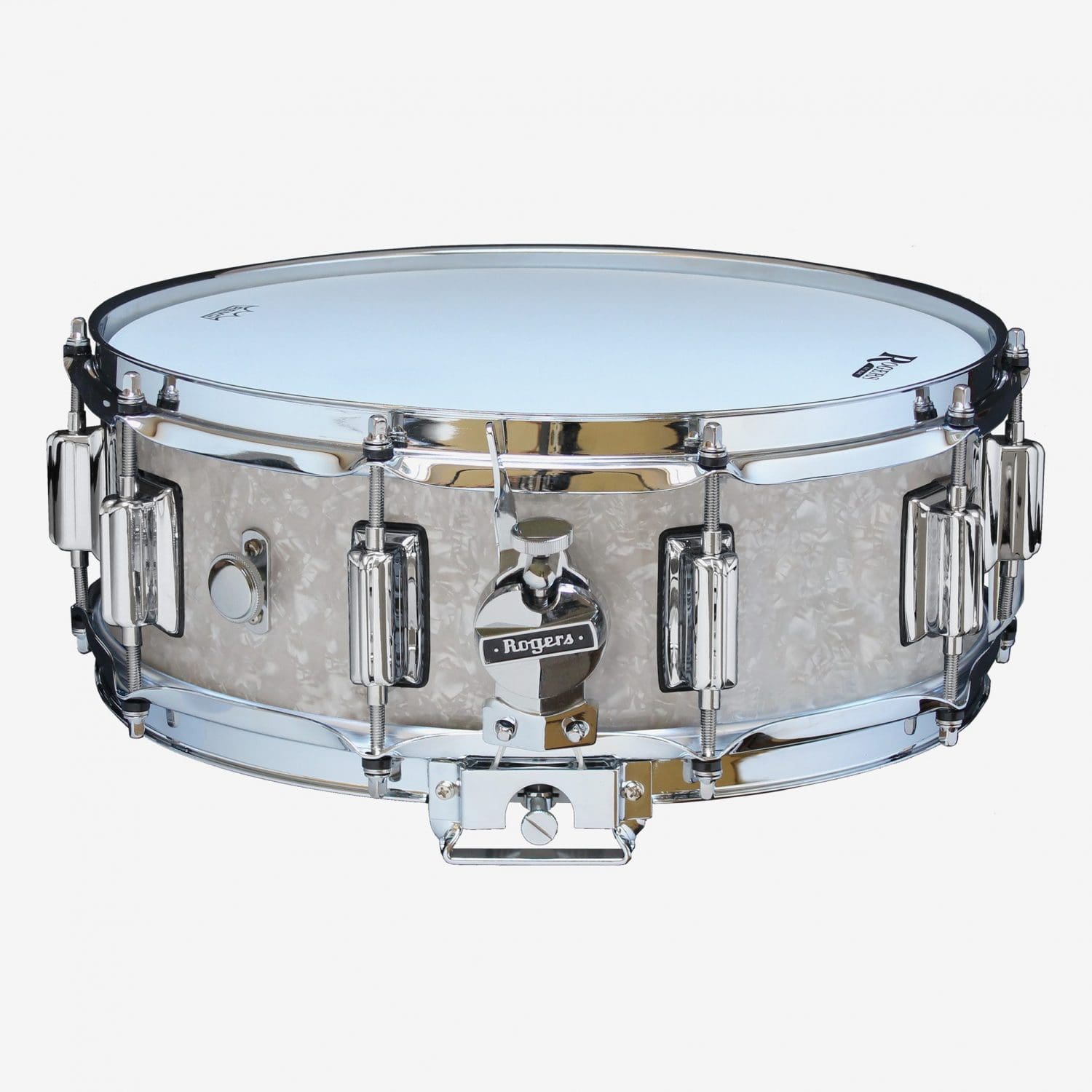 White Marine Pearl Dyna-Sonic Snare Drum