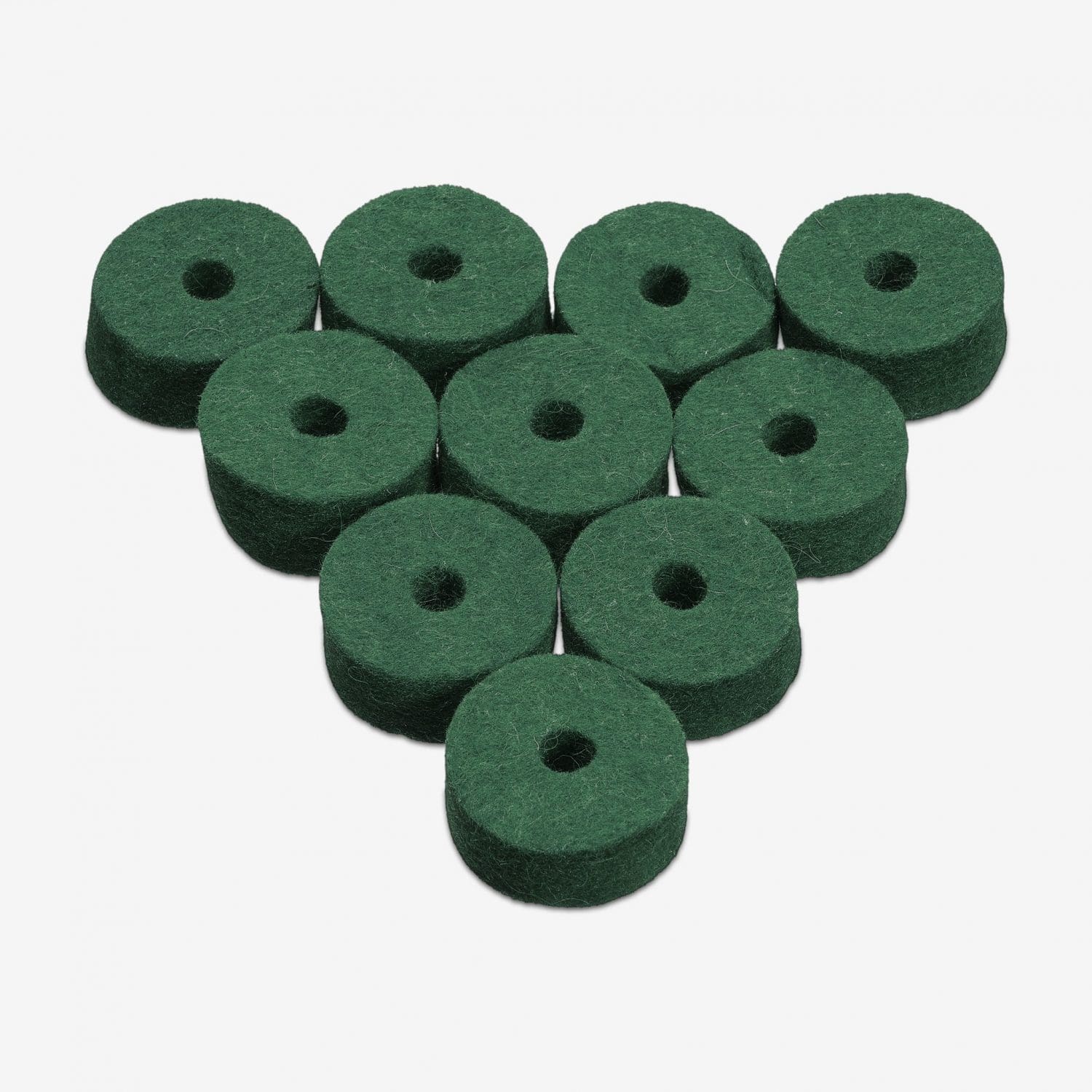 10-Pack Cymbal Felts in Green