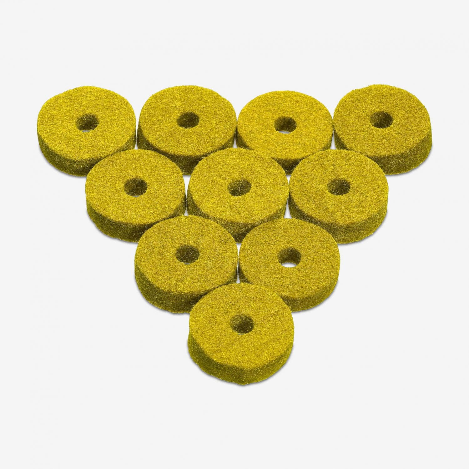 10-Pack Cymbal Felts in Yellow