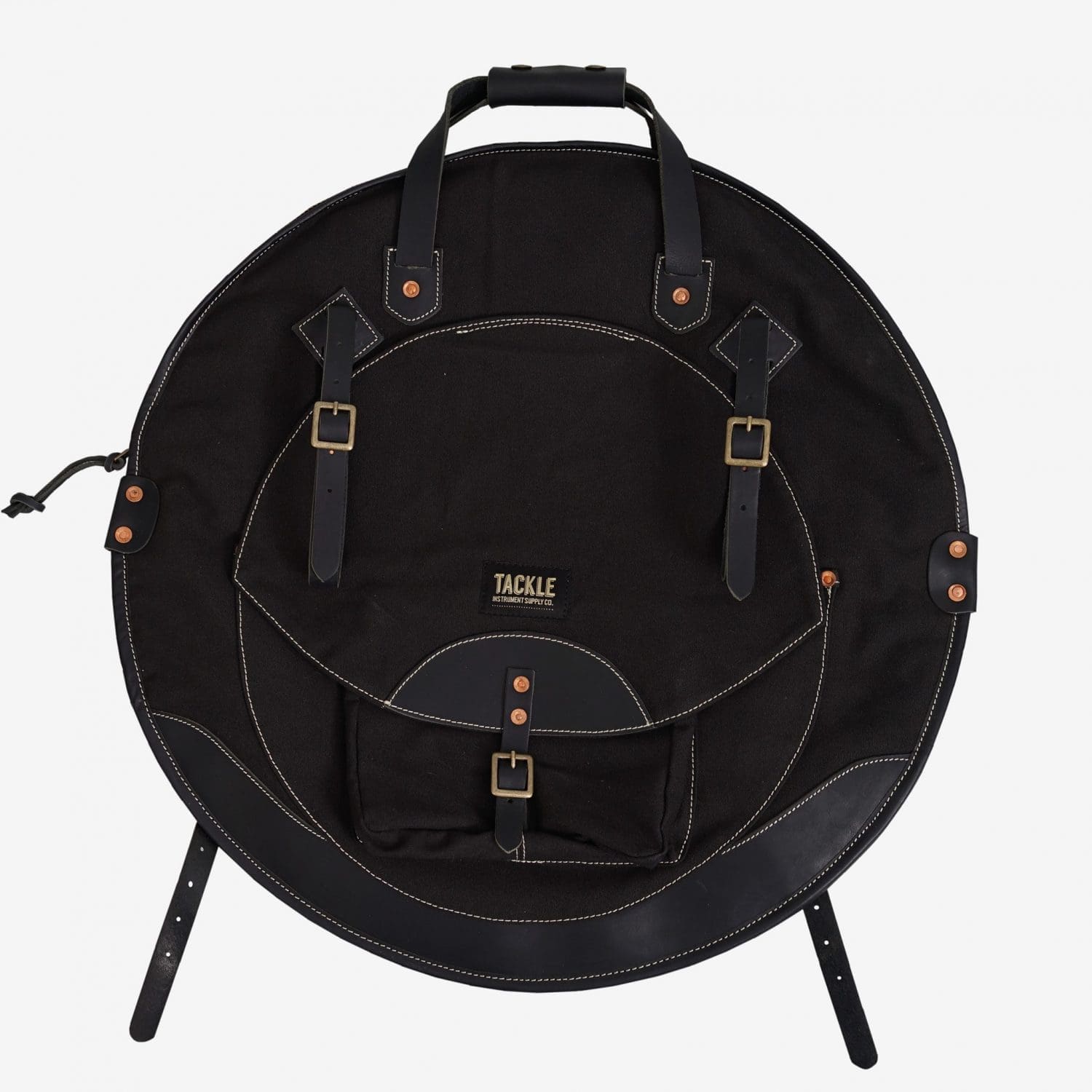 Black Waxed Canvas Backpack Cymbal Case