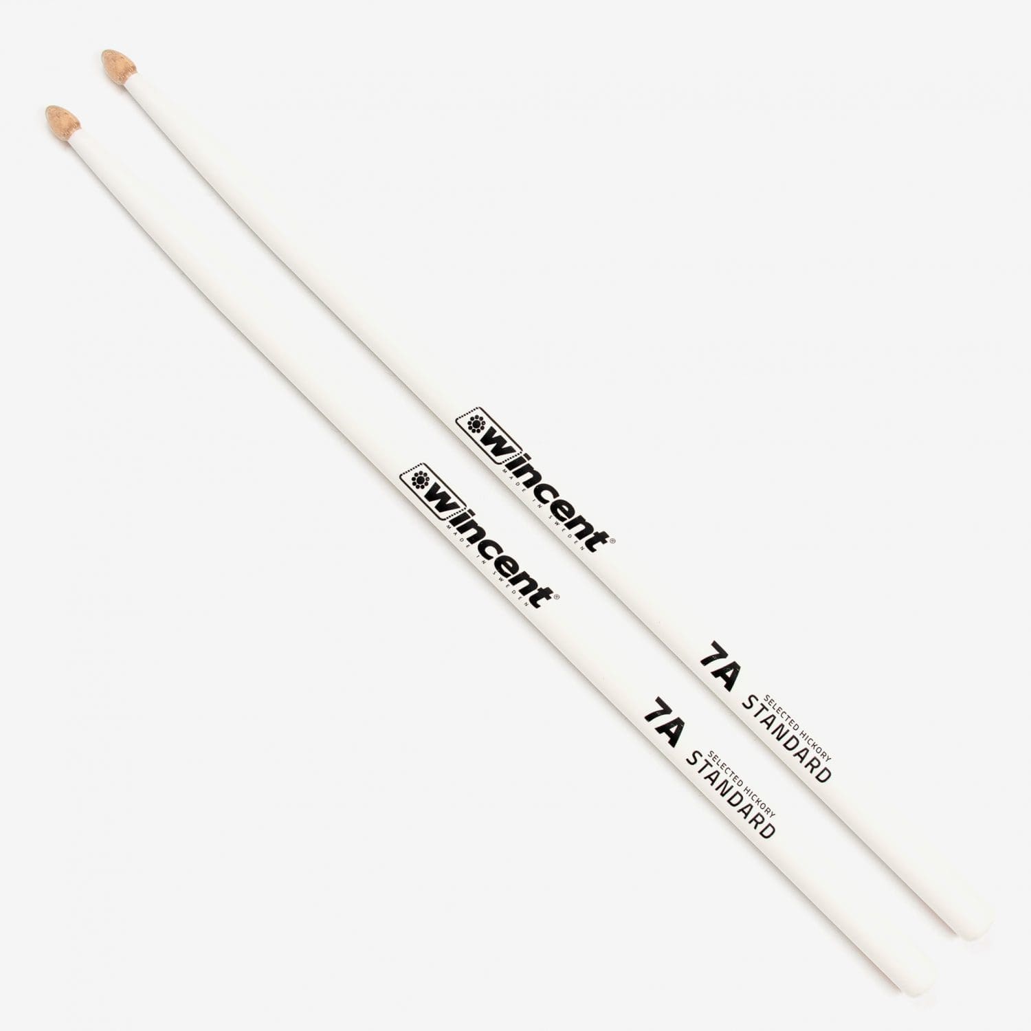 Hickory Standard Taper White Drumsticks