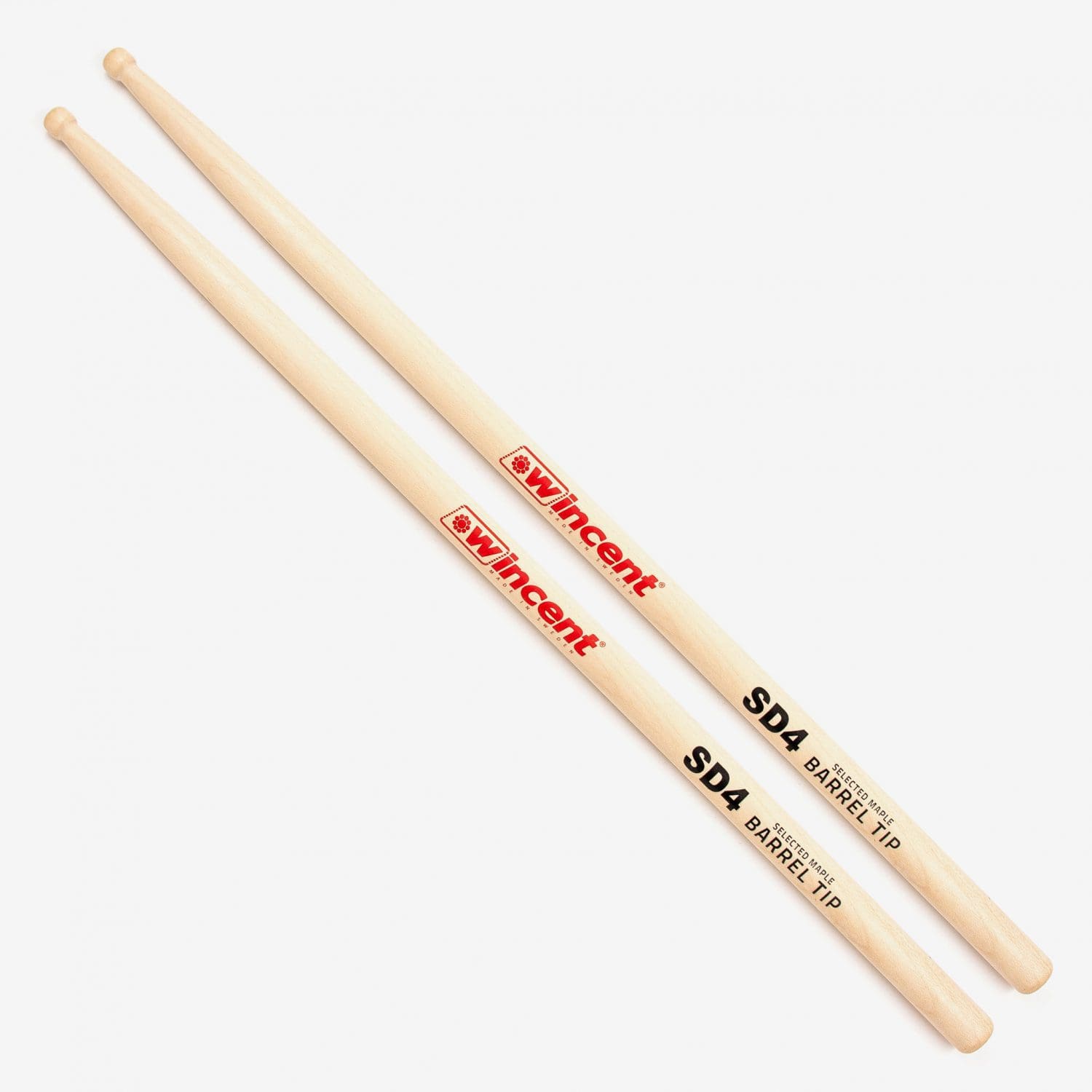Maple Barrel Tip Snare Drum Sticks
