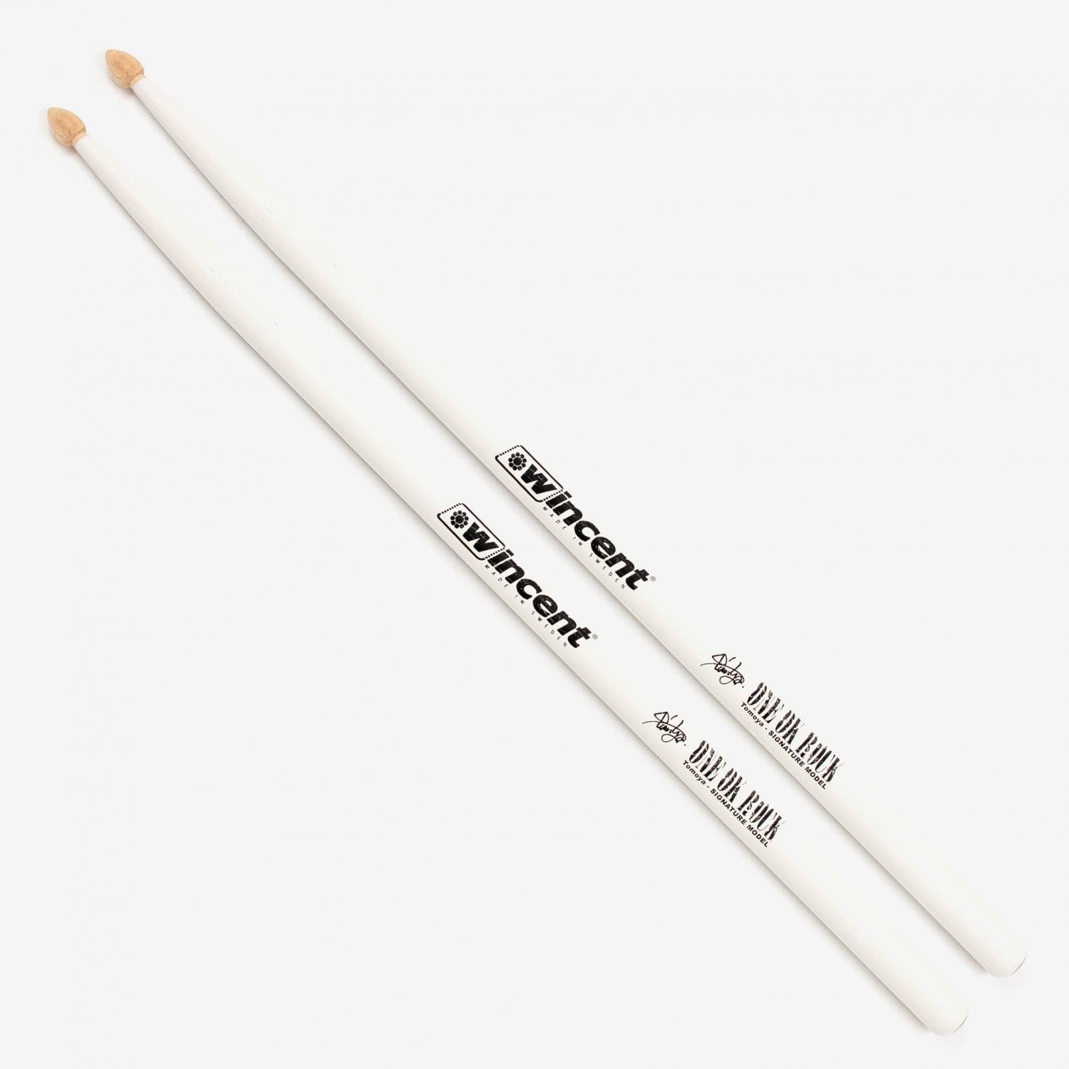 Tomoya Signature White Drumsticks