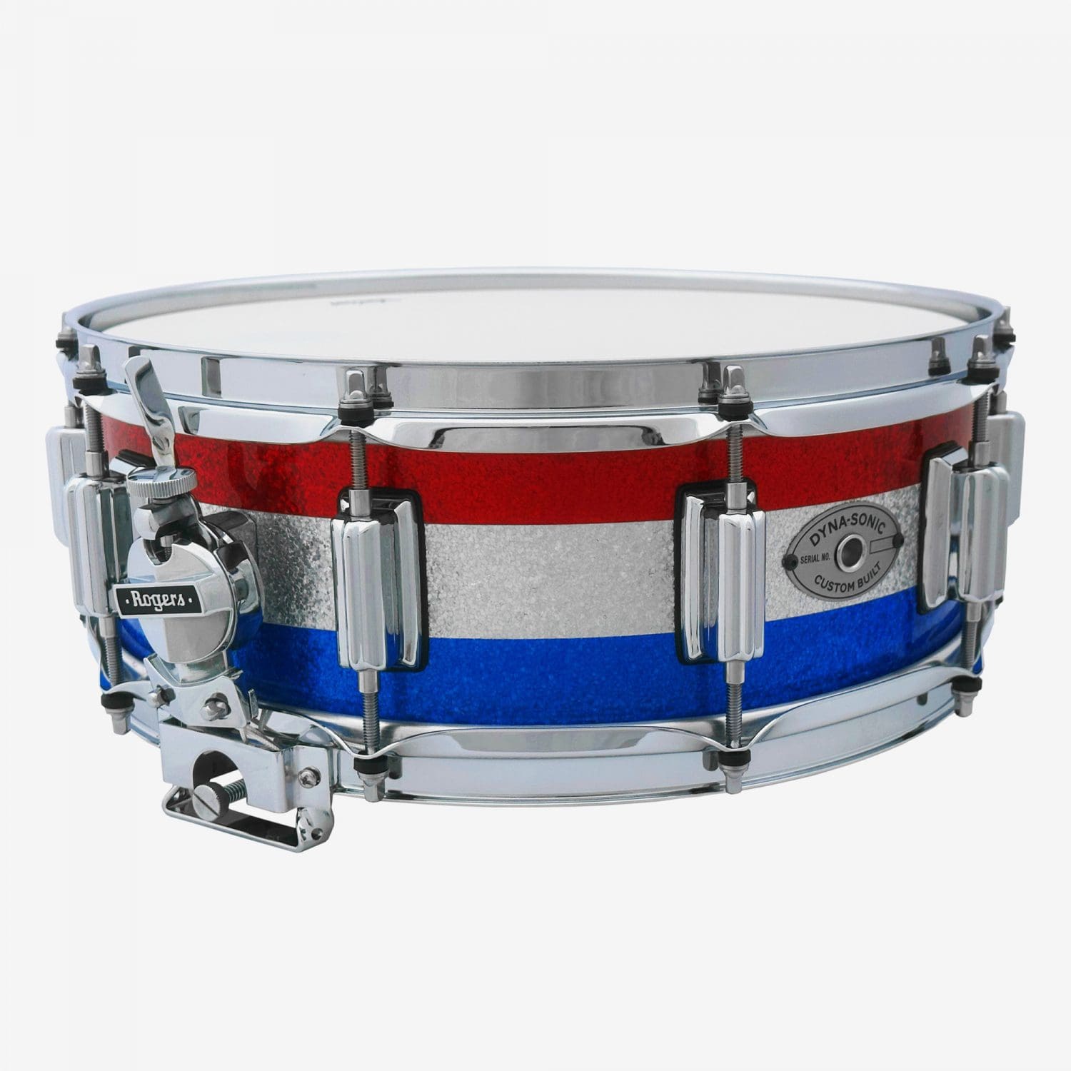 LTD Red White and Blue Sparkle Dyna-Sonic Snare Drum