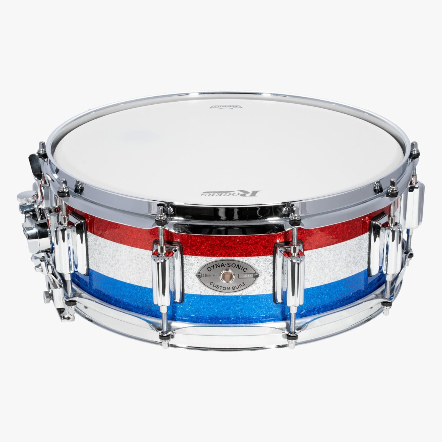 LTD Red White and Blue Sparkle Dyna-Sonic Snare Drum