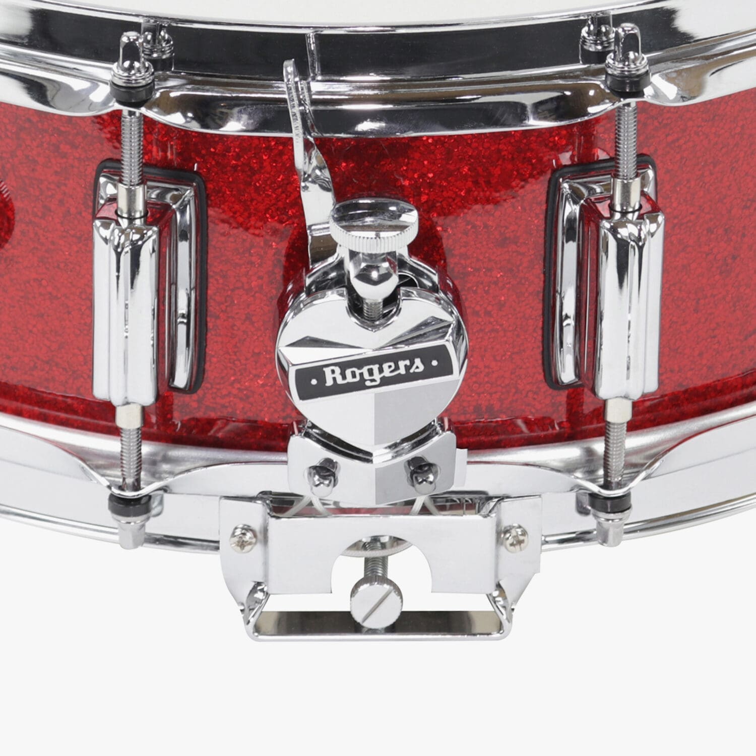 Red Sparkle Wrap Dyna-Sonic Snare Drum