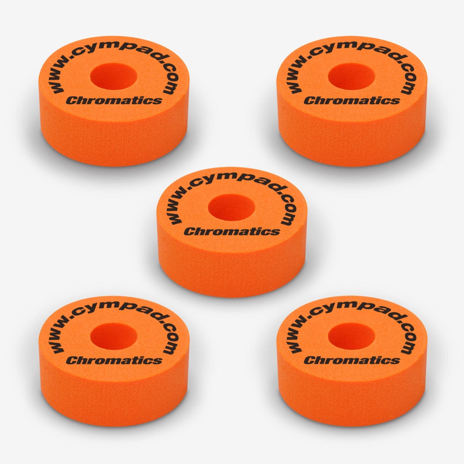 5-Piece Chromatics Cymbal Pad Set in Orange