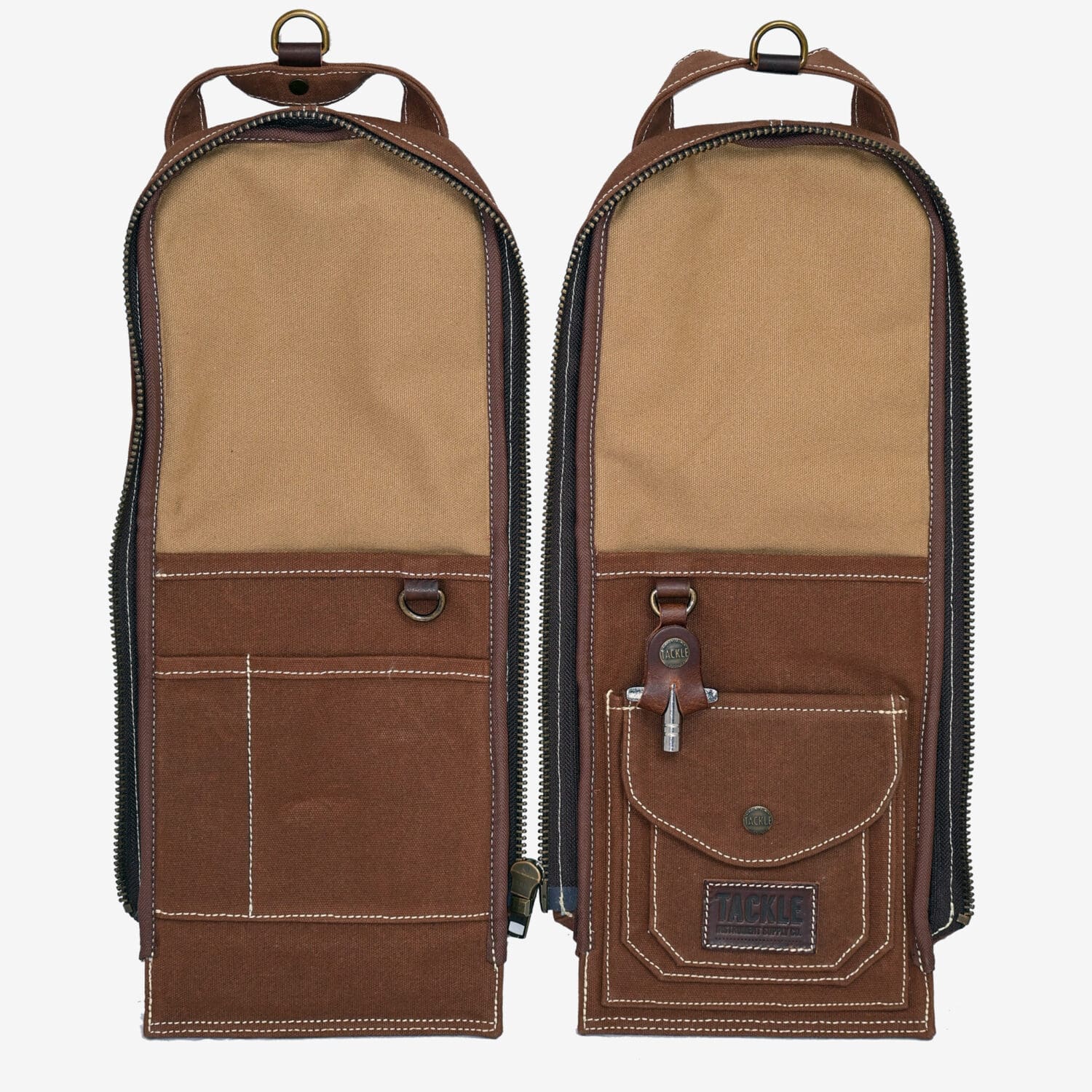 Waxed Canvas Modular Stick Case - Brown