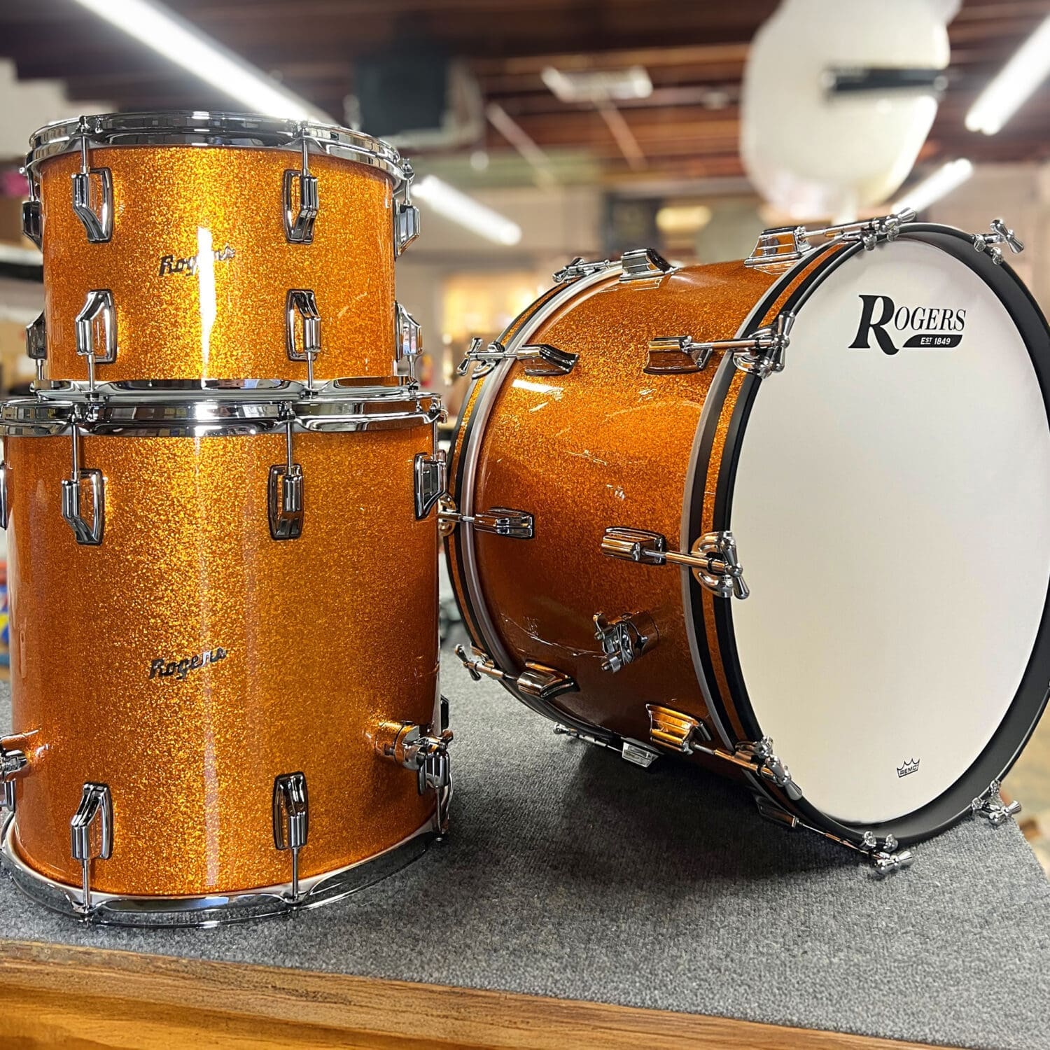 Gold Sparkle Wrap Cleveland 3-Piece Shell Pack