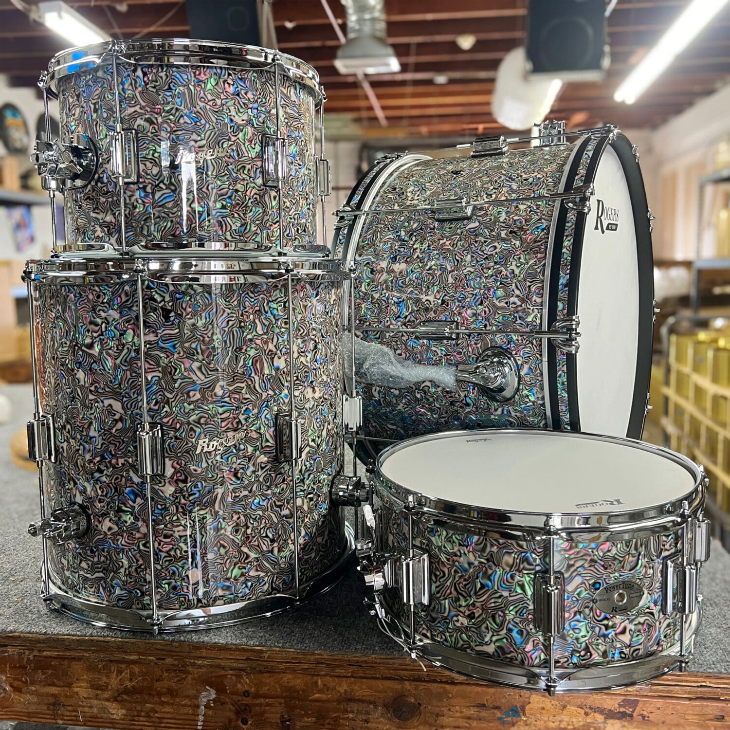 Peacock Abalone Tower 4-Piece Shell Pack